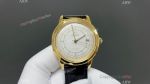 Omega De Ville 9015 Movement 40mm YG/RG Case Italian Calfskin Leather Band Watch